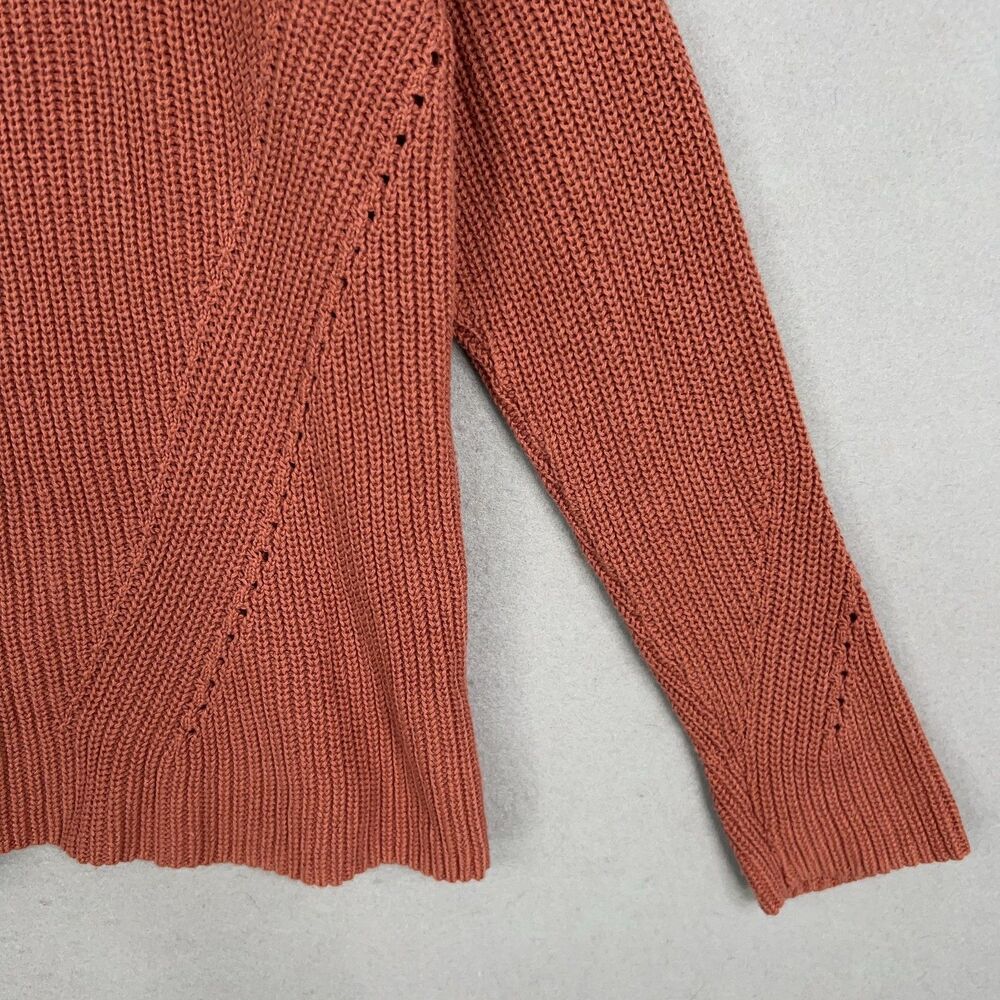 Lucky Brand Sweater Womens Large Pullover Lace Up Back Ribbed Cozy Fall Boho Y2K - Picture 3 of 12